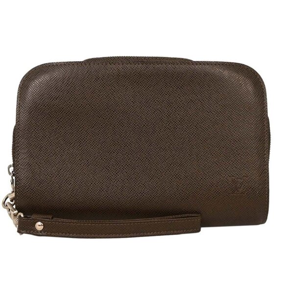 Louis Vuitton Brown Taiga Baikal Clutch Bag M30188 VI1006 115914 - Picture 1 of 10